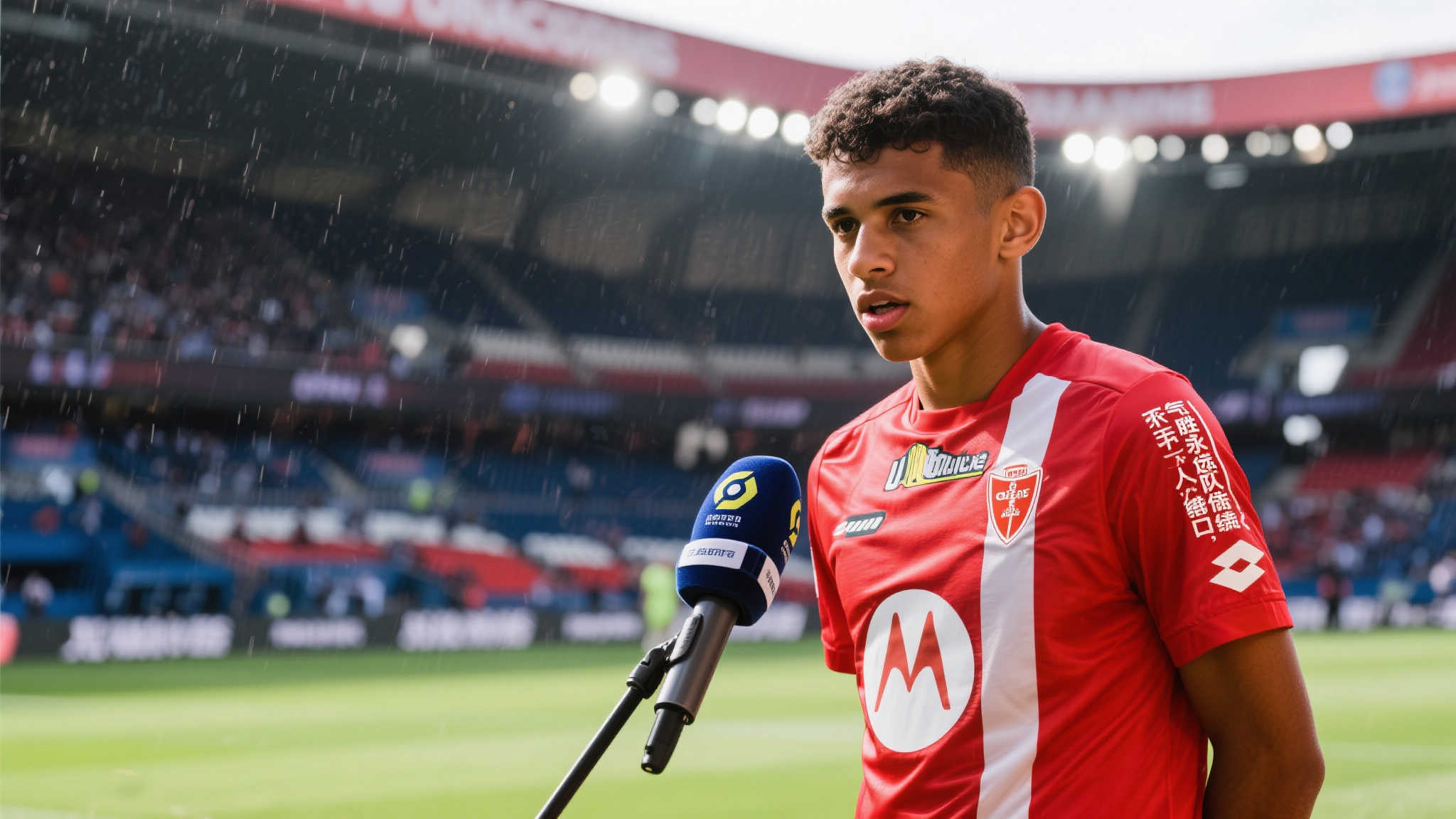 足球场上，一个优秀球员从来不把客观困难当作挡箭牌，