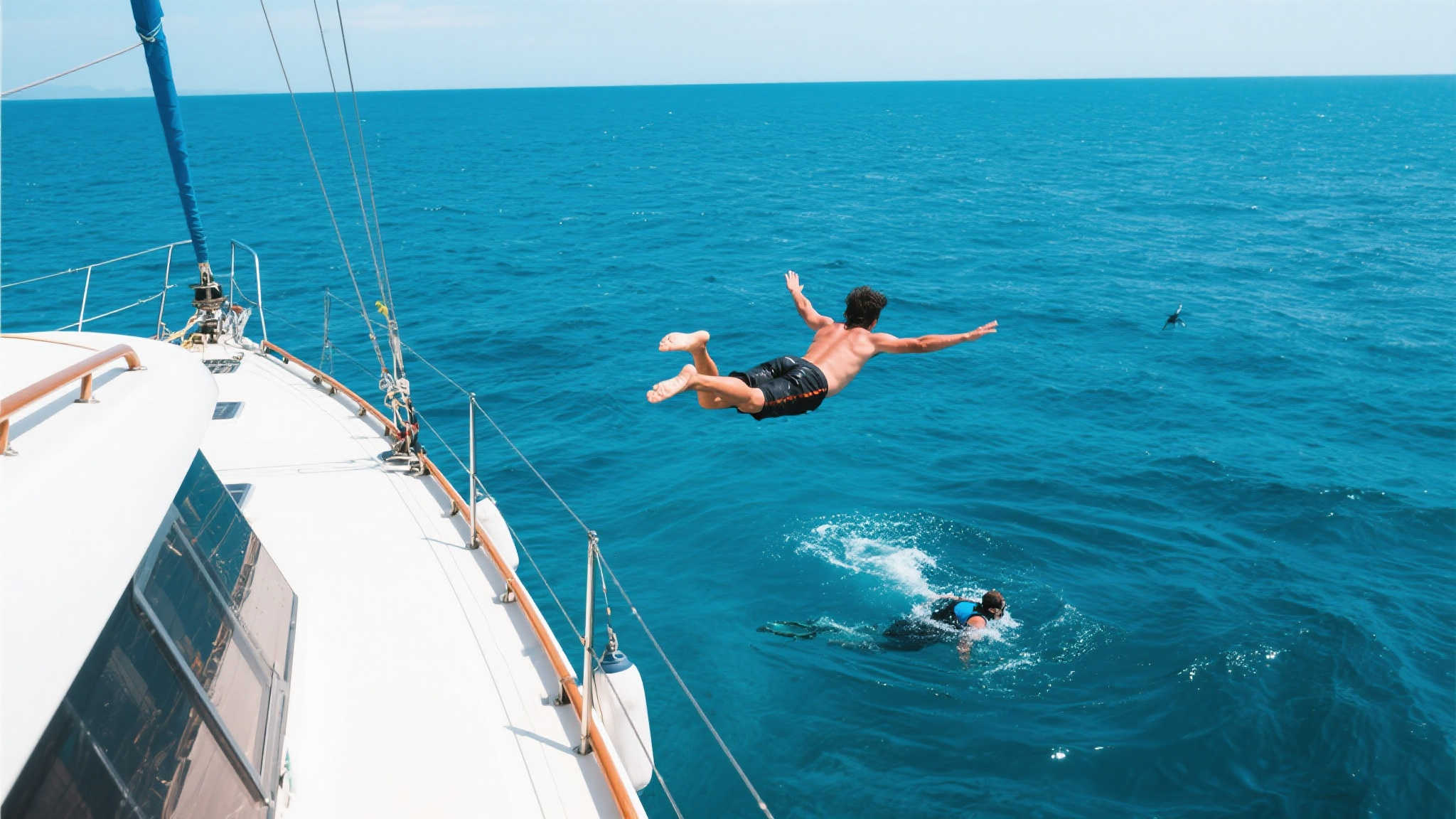 潜水之余，不妨来个跳水体验